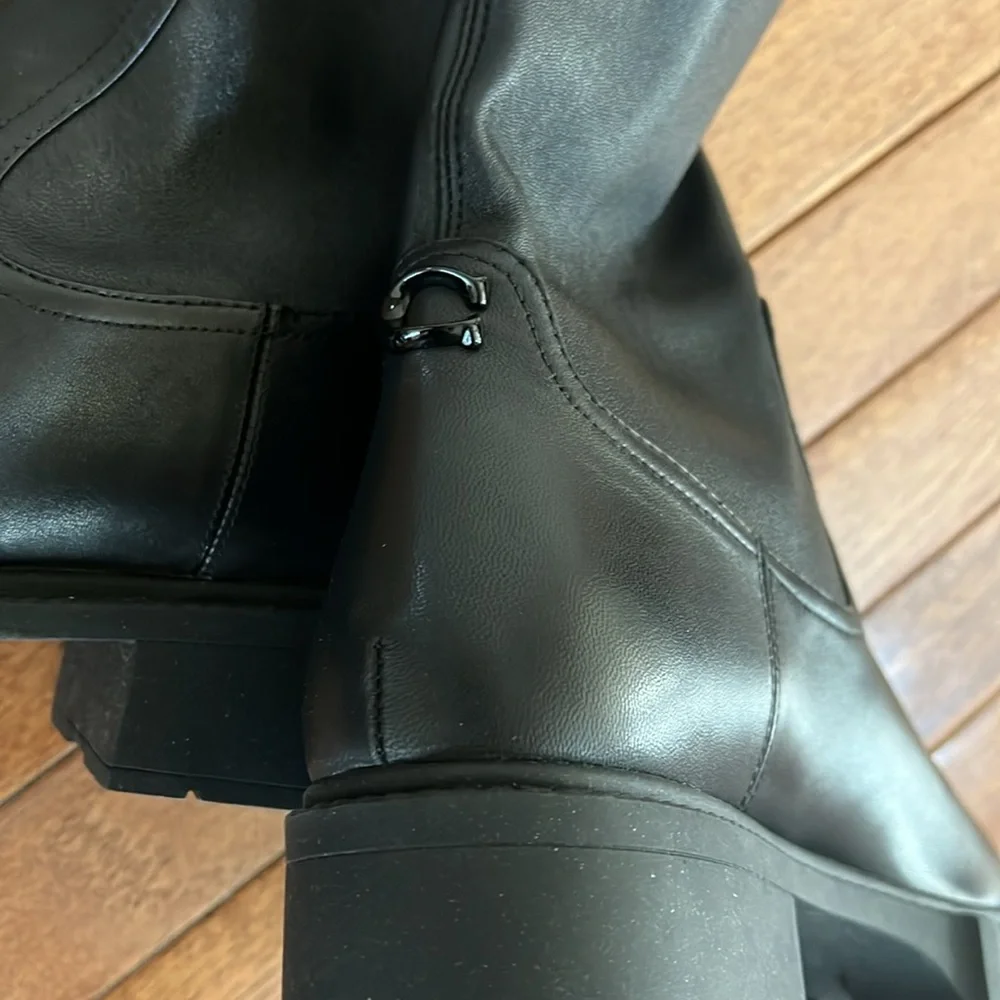 COACH Women's Lisa Leather Over-The-Knee Boots - Picture 13 of 16